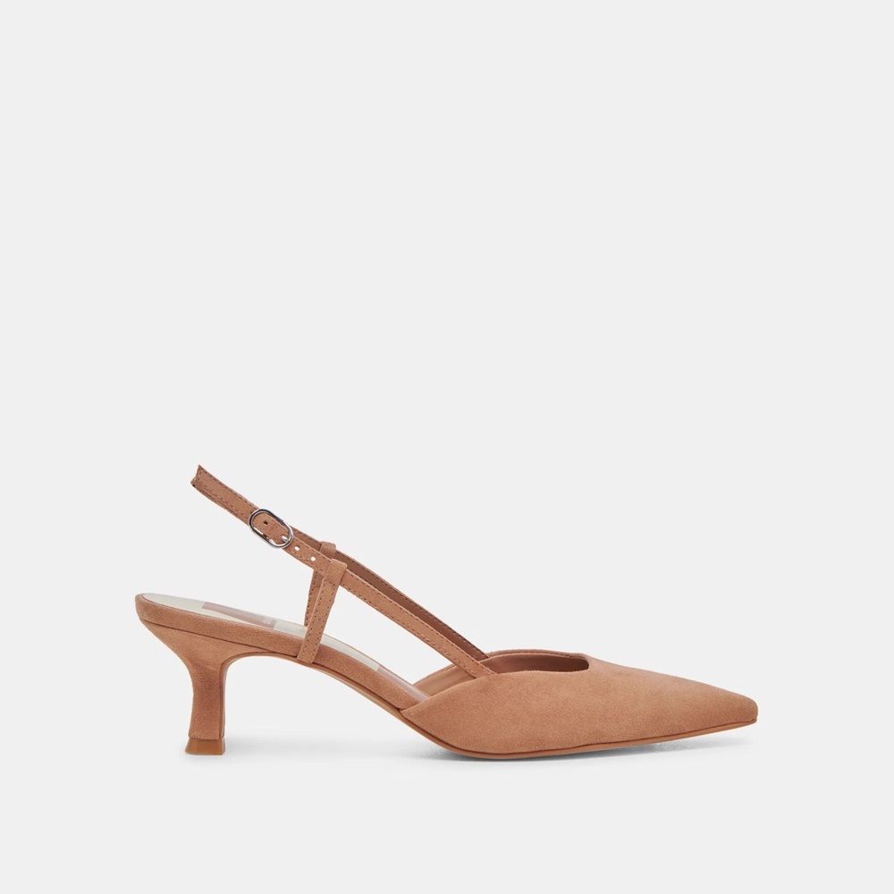 Dolce Vita ODELA suede slingback heel. Color toffee. Size 7. Mid heel.